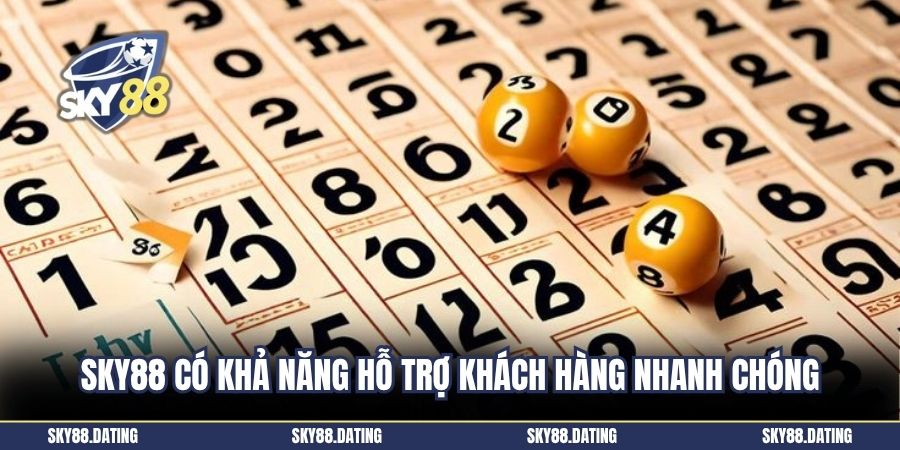 SKY88 có khả năng hỗ trợ khách hàng nhanh chóng